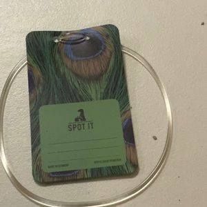 NWT peacock baggage tags